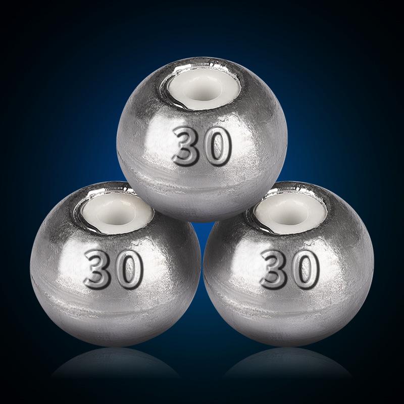 Ceramic Hollow Lead Sinker for Sea Rod Casting and Fishing, Long Cast, Wind-Resistant, Ideal for Silver and Grass Carp.