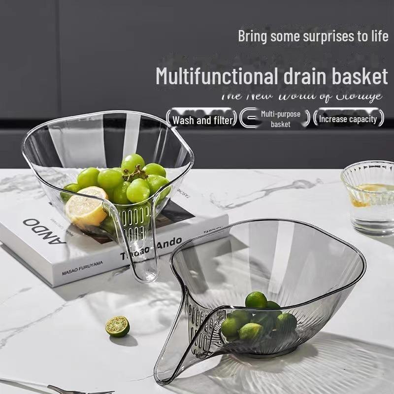 Nahtloser multifunktionaler Spülkorb – Nass-/Trockenfilter und Gemüsewaschständer