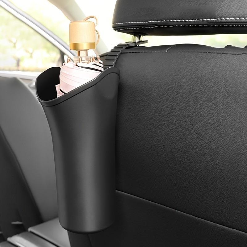 2 pezzi Portaombrello da Auto Versatile con Secchiello Portaoggetti e Gancio - ABS Resistente, Adatto alla Maggior Parte dei Veicoli