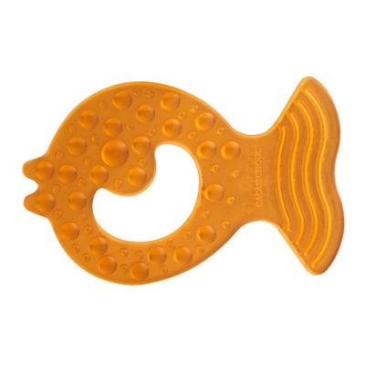 Mordedor de peixe de borracha natural Kaocho, bege, 1 peça, produtos coreanos para bebês