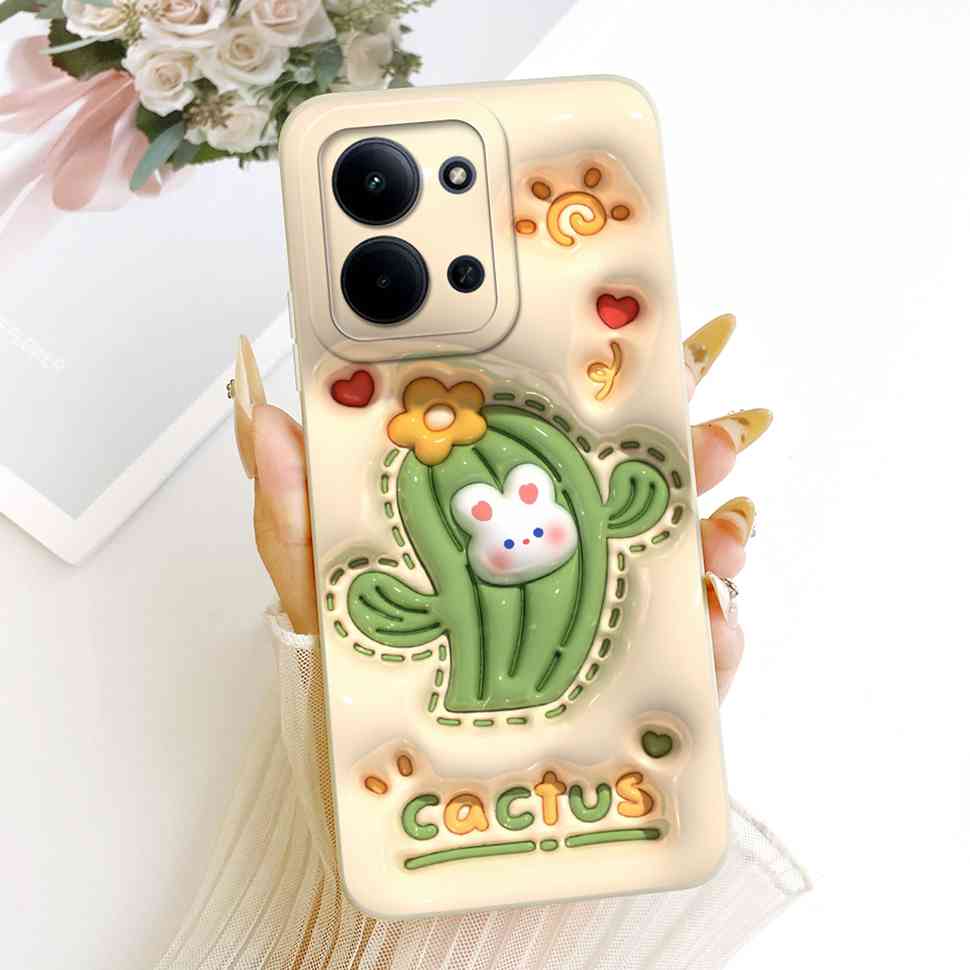 For Xiaomi Redmi 15C 4G Case Cute Couple Flower Cartoon Cover Phone Case For Xiaomi Redmi 15C Redmi15C 4G 5G Back Cover Capa