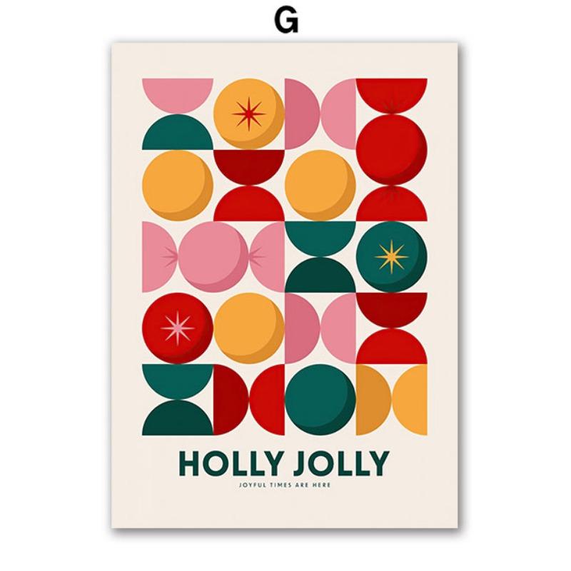 Snow Christmas Tree Cookies Orange Juice Socks Gift Wall Art Canvas Painting Posters Prints Wall Pictures For Living Room Decor