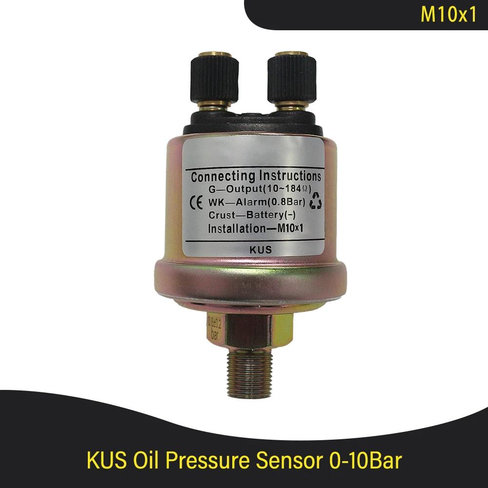 Waterproof 52mm Oil Pressure Gauge Meter 0-5Bar 0-75Psi 0-10Bar 0-145Psi with Red Backlight for Car Truck Boat Yacht 9-32V