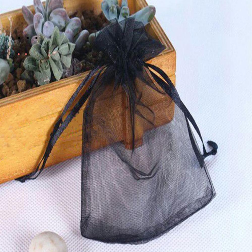

100Pcs Mesh Fruit Protection Bags Organza Anti-Bird Netting Vegetable Flowers 7x9cm/2.76x3.54in