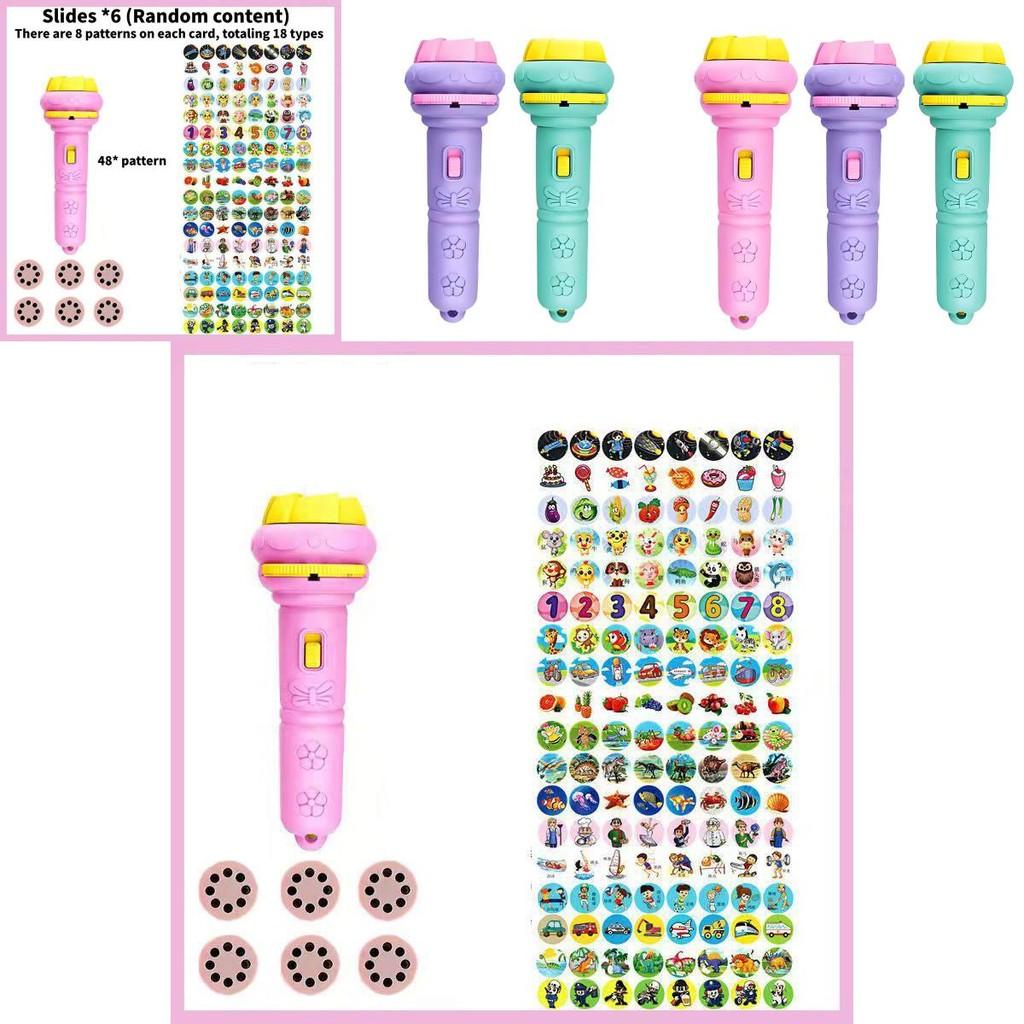 Childrens Cartoon Projector Flashlight With Light Up And Educational Features For Baby Learning And Play