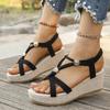 Wedge Sandals for Women Summer 2026 Comfortable Non Slip Beach Shoes Woman Platform Roman Sandalias Mujer