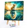 Animal DIY No Frame Acrylic Paint-By-Number Kit 40*40cm Acrylic Paint By Numbers Kit On Canvas for Adults Gifts Home Decor