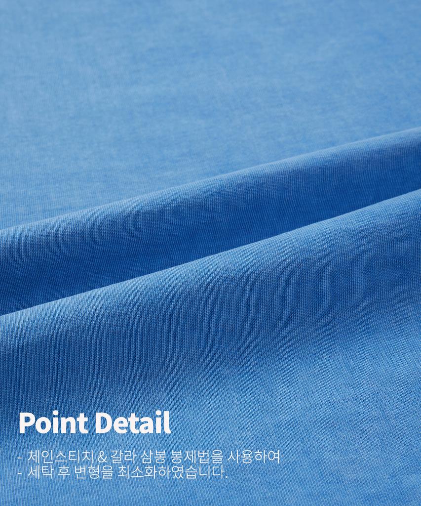 TOPBOY Heavy Duty Pigment Oversized Short Sleeve T-Shirt Dusty Blue