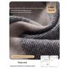JIUMU Men's Pure Wool Plaid Scarf