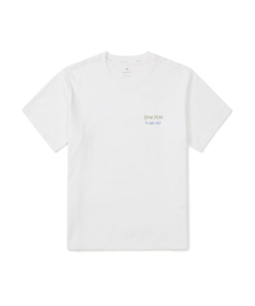 SNOWPEAK APPAREL Cotton Gear Short Sleeve T-Shirt (S25Mmfts68) White