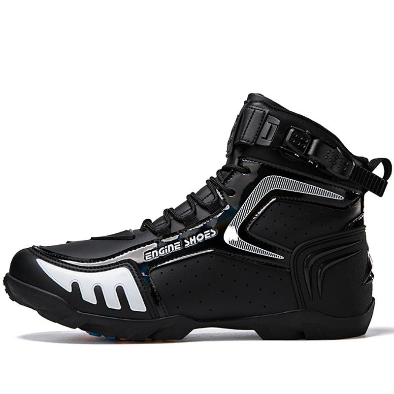 Large Size  Unisex Motorcycle Boots Anti-slip Anti-collision Motorcycle Boots Men's Boots