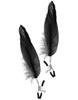 Adjustable Pressure Nipple Clamps Large Black Feather Cc5700700010
