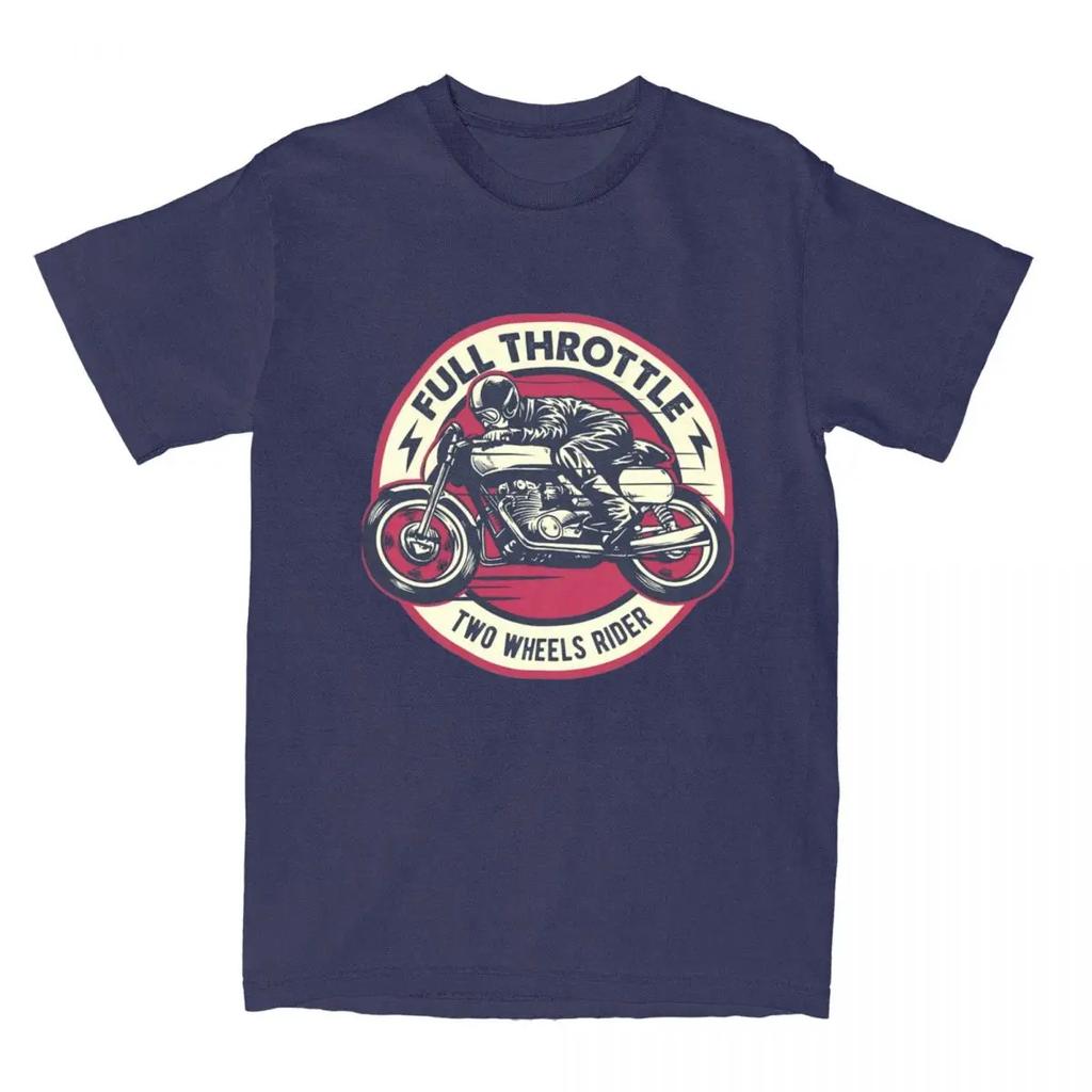 Summer Full Throttle Cafe Racer Rockabilly Biker Shirt Merch Men Women Awesome Motorcycle Motor T-shirt