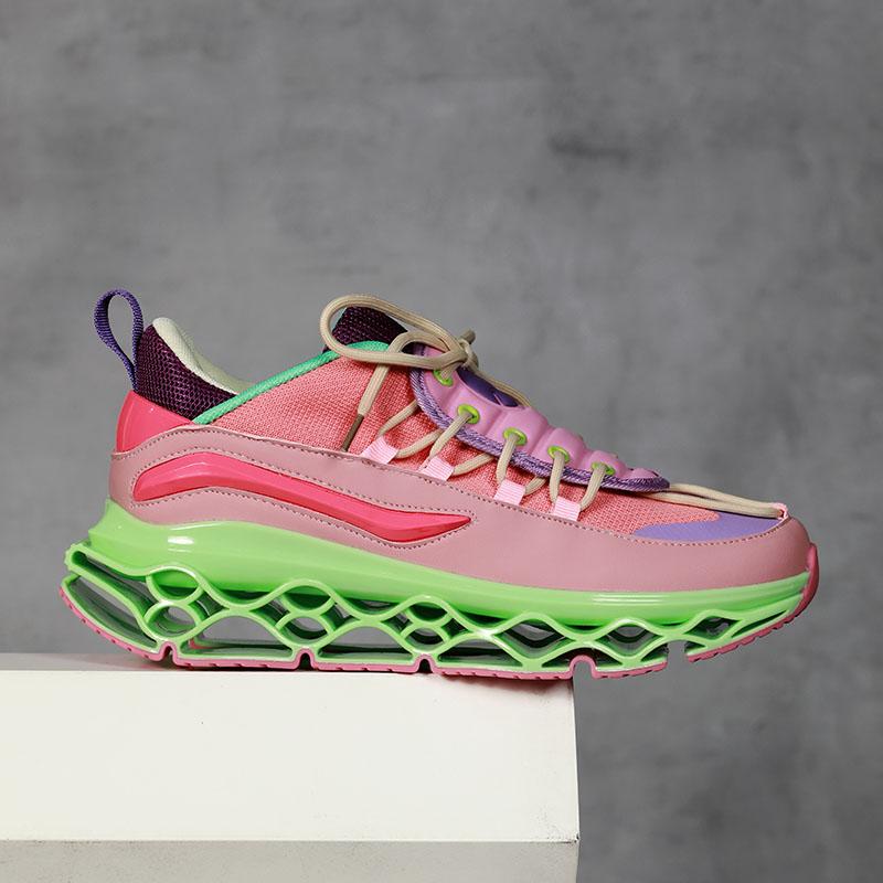 Men'S Breathable Sneakers, High Elastic Tennis Shoes, Male Casual Sports Shoes, Fitness Running Footwear, Spring,