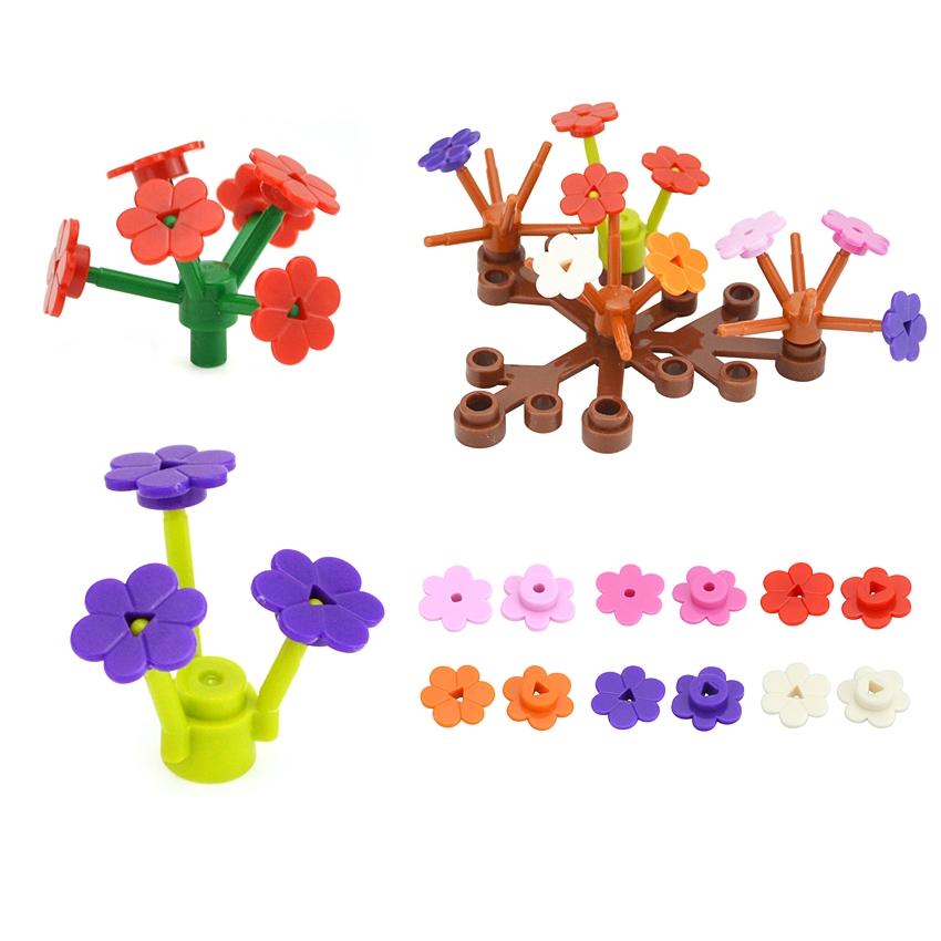 MOC Blocks Flower DO IT YOURSELF Blocks Parts Toy 19119 MOC Plant Stem Traditional Construction Bricks Construction Learning Playthings Ideal For Kids