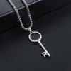Titanium Steel Necklace Key Pendant - Simple and Versatile Men's Accessory, Suitable for All Occasions. Versatile Accessory.