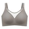 Popular seamless large-size underwear without steel ring gathering jelly glue anti-sagging side bra
