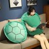 Tragbare Weste Schildkrötenpanzer Kissen Cosplay Anime, Riesige Schildkröte Kuscheltier Plüschkissen, Kostüm für Tier-Cosplay Halloween