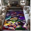 Among Us Crystal Velvet Rug, Soft Anti‑Slip Crystal Velvet Carpet for Living Room Bedroom Home Decor