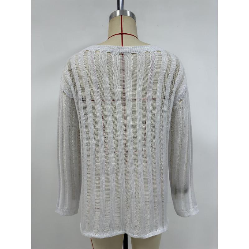 Damski Nowy Sweter z Pustym Splotem Luźny Bikini Plażowe Wakacje Plażowe Ochronny Smoczek