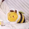 Bee Ladybug Plush Toy High Quality Stuffed Doll Sleeping Cylindrical Pillow Soft Doll Sofa Decor Birthday Gift for Kids