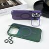 For iPhone 12/12 Pro Case Camera Kickstand IMD PC+TPU Phone Cover Compatible with MagSafe