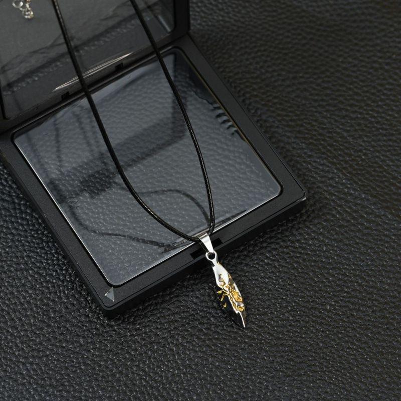 Wishing Stone Necklace Original Niche Wishing Stone Retro Men's Necklace Boys Design Meteorite Premium