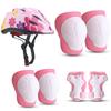 Kids Skateboarding Safety Gear Set With Helmet Knee Elbow Wrist Guards Roller Skating Scooter Cycling Outdoor Sports