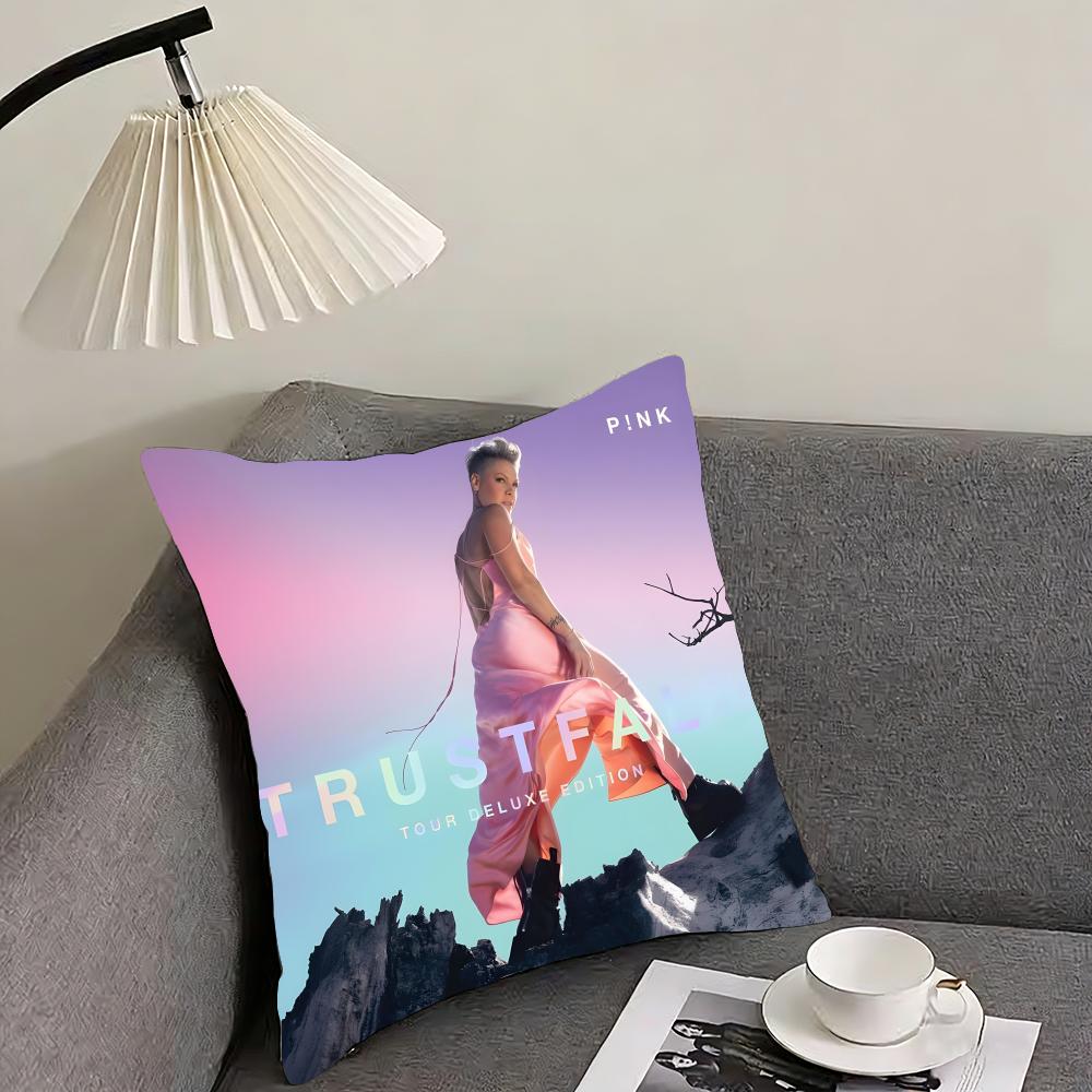 

PPink TTrustfall Singer Cushion Cover Pillowcase Ultra Soft Skin Friendly Fabric Cloud Like Comfort Concealed Zipper 30x30cm