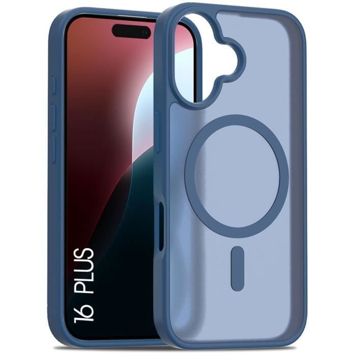 Coque de protection pour téléphone - booling - iphone 16 plus - antichoc - translucide - recharge sans fil