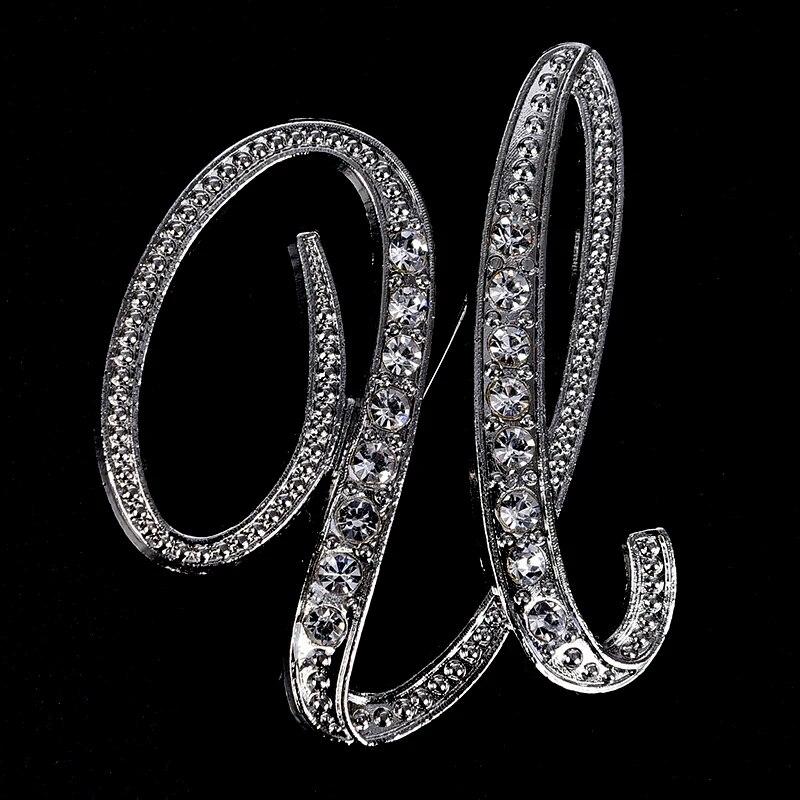 Женская роскошная английская брошь с буквами А-Я — фото 26