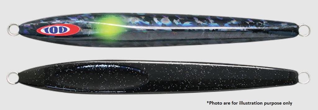 Jackall Metal Jig Anchovy Type 2 Slow Slide 200 grams Black (0578)