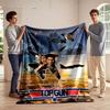 Top Gun Movie Poster Design Blanket Flannel Blanket for Bedroom, Living Room, Sofa, and Nap Sofas