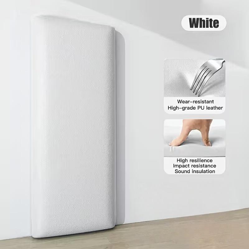 

1PC 3D Wall Panels, Self-Adhesive, Direct Alignment Anti-Collision Soft Packaging, Waterproof Foam Brick Pattern Wallpaper білий