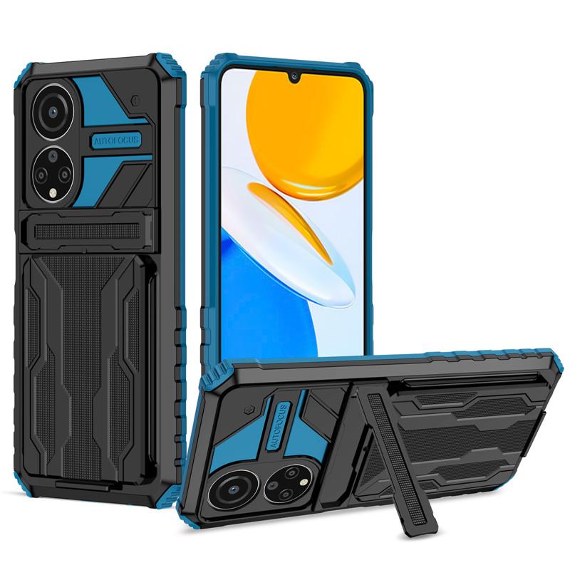 For Huawei Honor X7 X8 X9 Case Shockproof Armor Card Slot Kickstand Protection Cover For Honor X30i Phone Cases