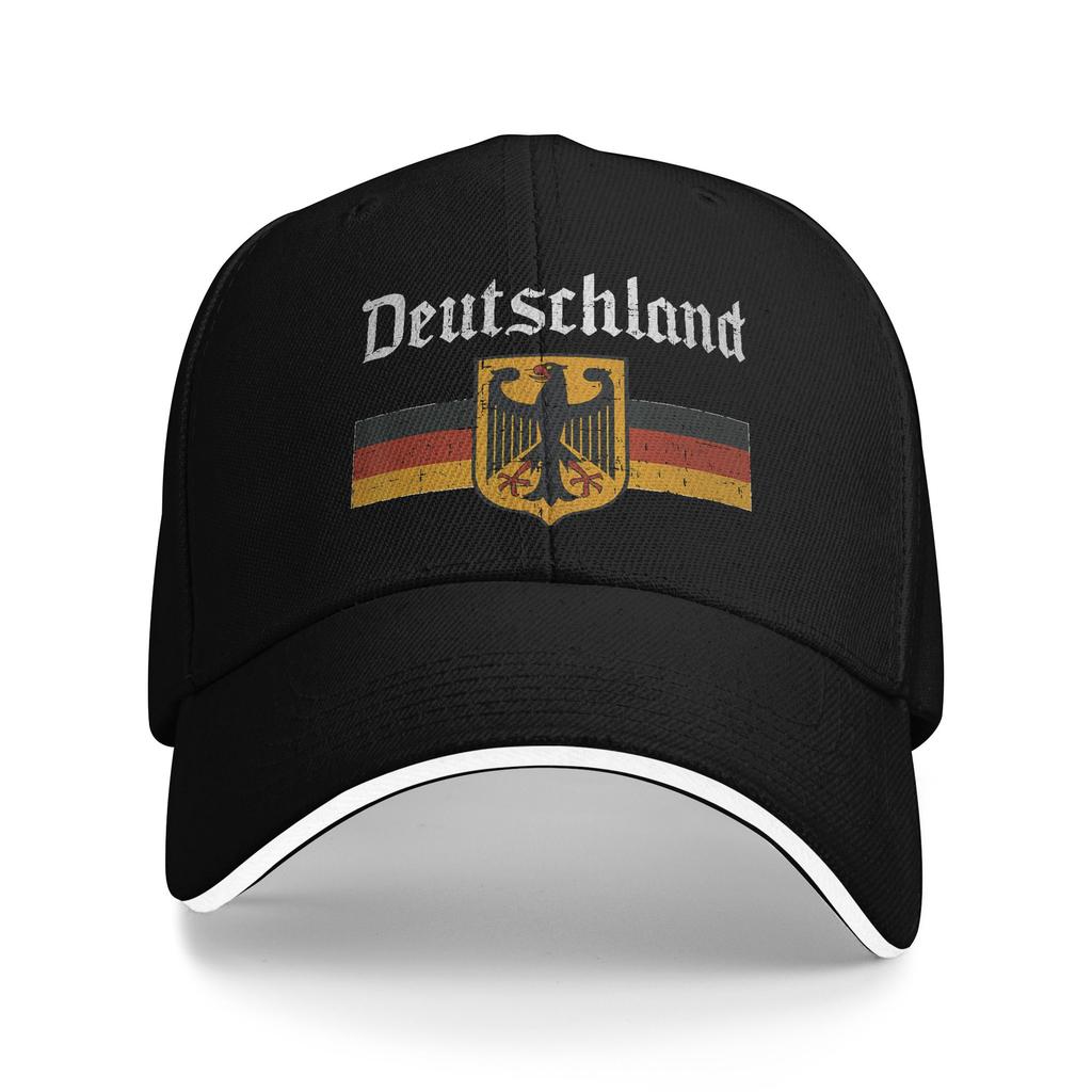 Summer Casual Baseball Cap Deutschland Flag of German Kpop Rock Trucker Hat For Unisex Men Sun Visor  Street Style Baseball Caps