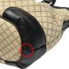 GUCCI Diamante Shoulder Bag canvas Black x beige Women 247902 Used
