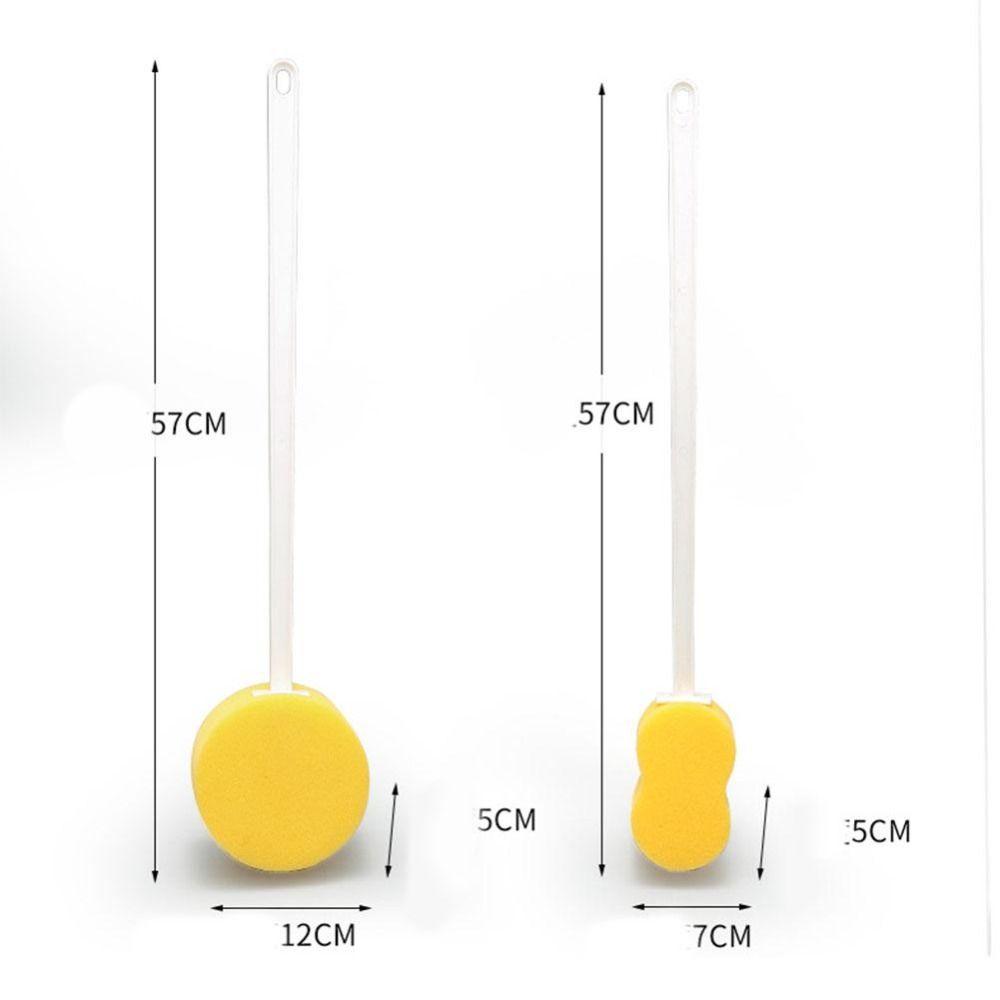 Hållbar Badsvamp med Långt Handtag Lätt Ryggskrubb Kroppstvättborste Mjuk Exfolierande Verktyg Ryggtvättare