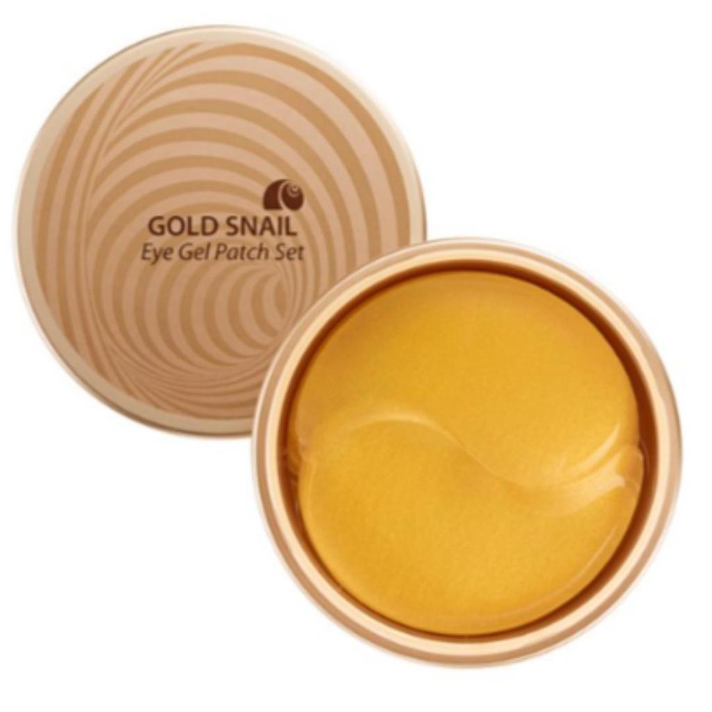 The Saem Ensemble de patchs en gel pour les yeux d'escargot doré, 120 g