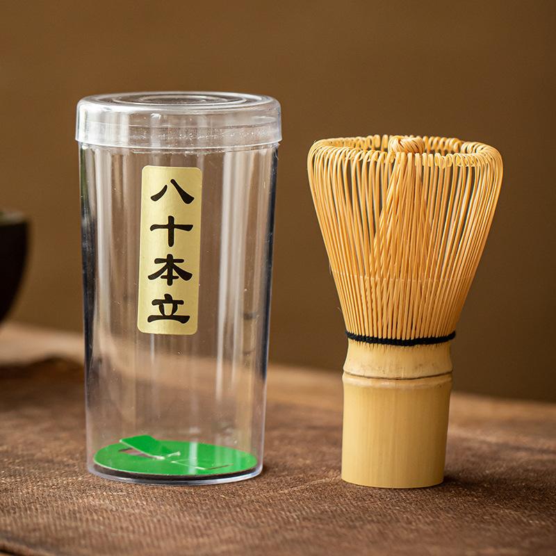 Kitchen Accessories 80/100/120 Matcha Green Tea Powder Whisk Teaware Japanese Ceremony Bamboo Chasen Tea Tool Tea Brush