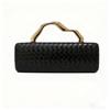 Pu Gold Woven Evening Bag With Magnetic Closure For Formal Events And Night Out