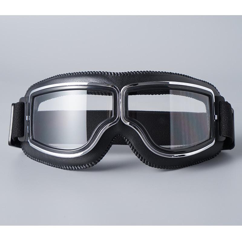 1pcs Vintage Windproof Motorcycle Goggles Retro Motocross Cycling Outdoor Dirt Bike Eye Protection Sunglasses