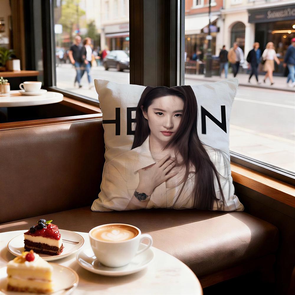 Celebrity Liu Yifei Cushion Cover Decorative Cushion Cushions Covers Cover Sofa X Pillow  Piece X X Pillowcase