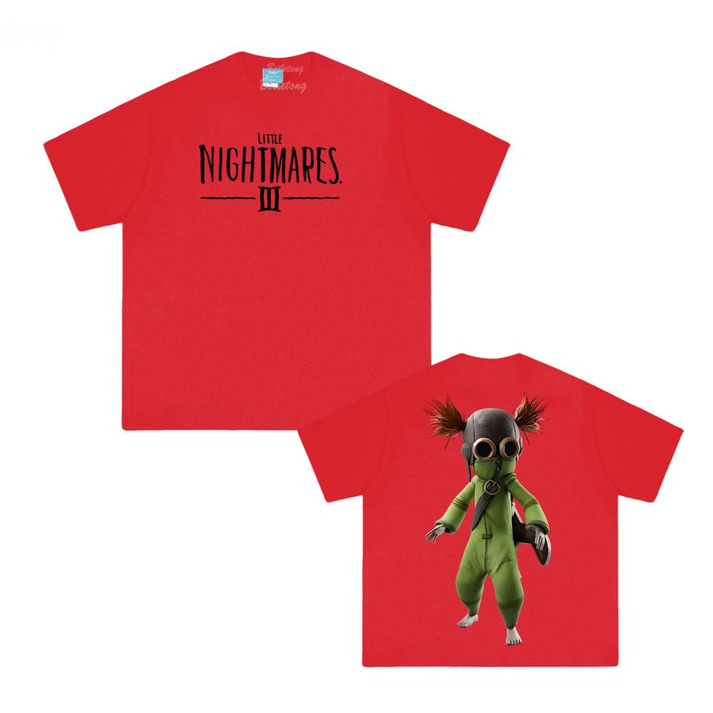 Little Nightmares 3 Alone T Shirt Game Print Tshirt 100% Cotton Tee-shirt Summer Anime Print Tshirt Manga Short Sleeve Top