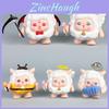 6 Pcs Eggy Party Sheep Design Mini Model Desktop Decoration Ornament Set For Collectors And Gift Enthusiasts