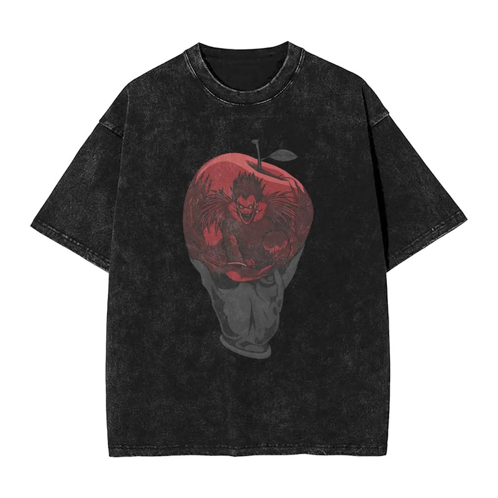 Death Note Manga TShirt Size L Lawliet Graphic Print Washed Loose Short Sleeve Soft for Men and Women Comfortable TShirt