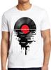 Schmelzendes Vinyl Tropfendes Cooles Schallplatte DJ Musik Vintage Geschenk T-Shirt M84