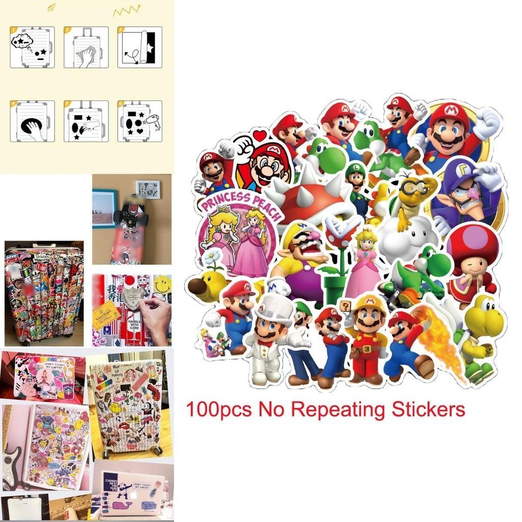 High-quality Super Mario Bros Princess Kawaii Notes Stickers For Diy Projects