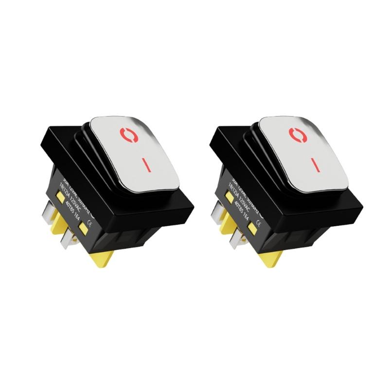 Waterproof Car Rocker Toggle Switches 30A LED Lighted Rocker Switches 4 Pin 2 Position Rocker Toggle Switches Enduring красный