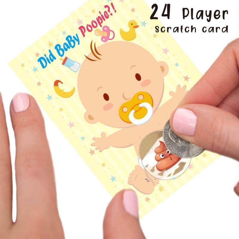 Guessing Game Baby Shower Scratch off Game Raffle Card Gender Neutral Boy Girl Entertainment Activity for Festival Party CN